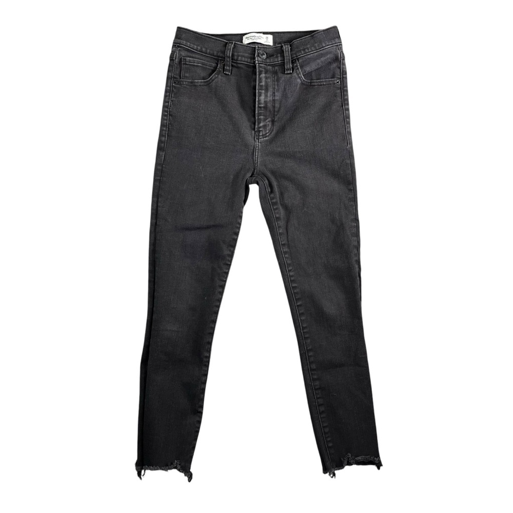 Abercrombie & Fitch Women’s Black The Super Skinny Ankle High Rise Size 26/2s